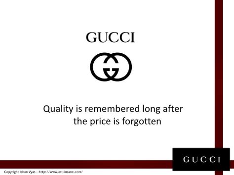 tagline of gucci